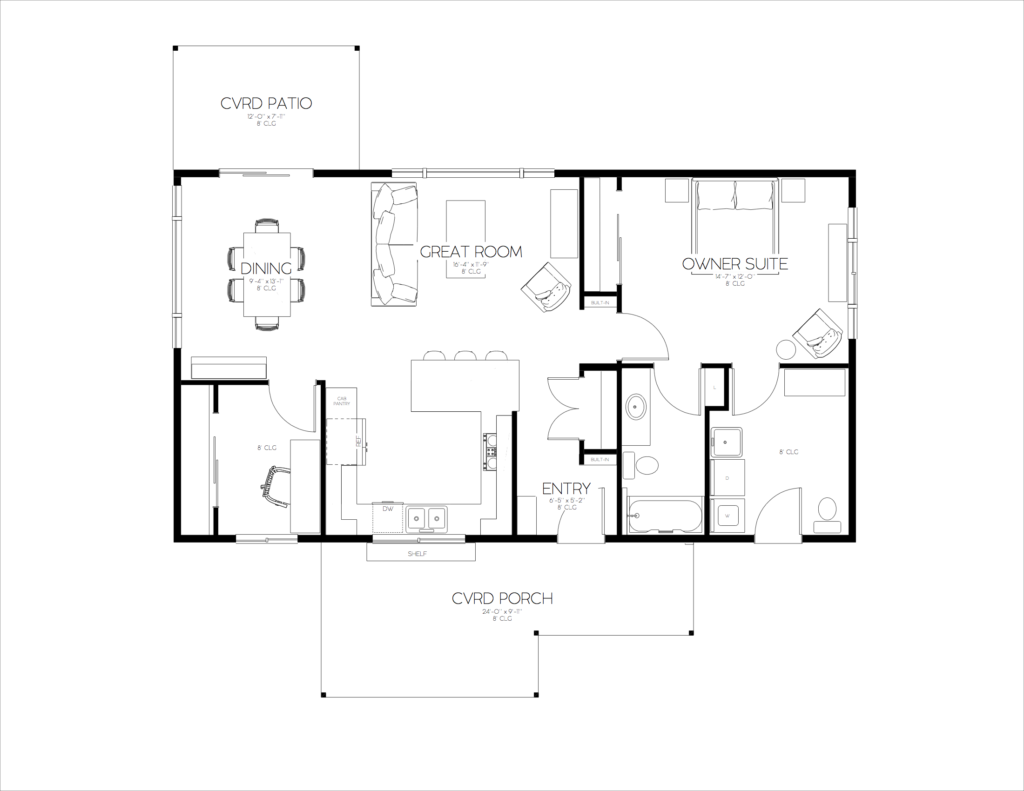 1056HAL – The Argyl - Wise Owl Home Plans